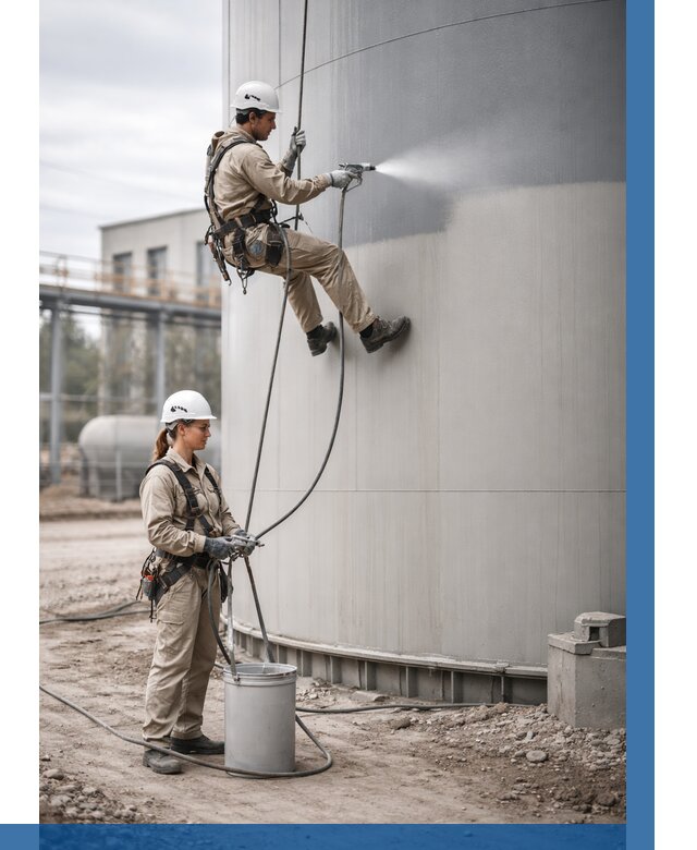 Покраска резервуаров в Красноуфимске от 1219 р. | ВЫСОТНИК-Крф — заказать