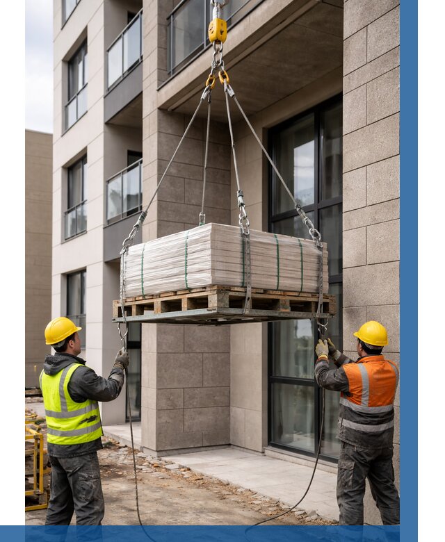 Подъем керамогранита на этаж в Красноуфимске от 3555 р. | ВЫСОТНИК-Крф