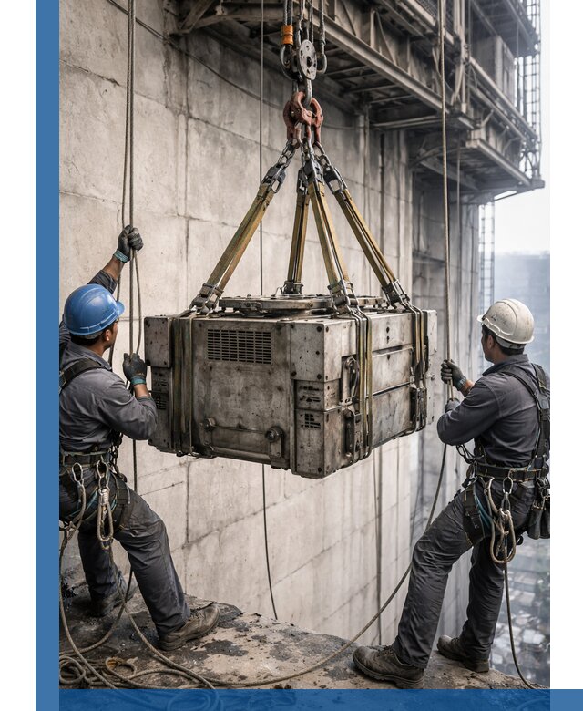 Такелажные работы на высоте, подъем и монтаж грузов в Красноуфимске