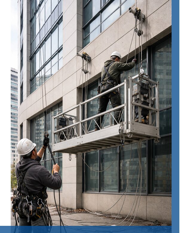 Монтаж и подъем фасадной люльки в Красноуфимске от 12188 р. | ВЫСОТНИК-Крф