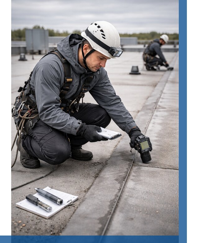 Обследование кровли на протечки в Красноуфимске от 4571 р. | ВЫСОТНИК-Крф